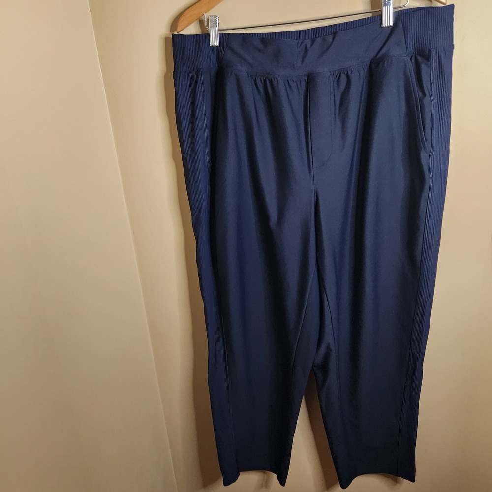 Old Navy PowerSoft Go-Dry Rib Makalot Joggers Navy Blue Size 2X